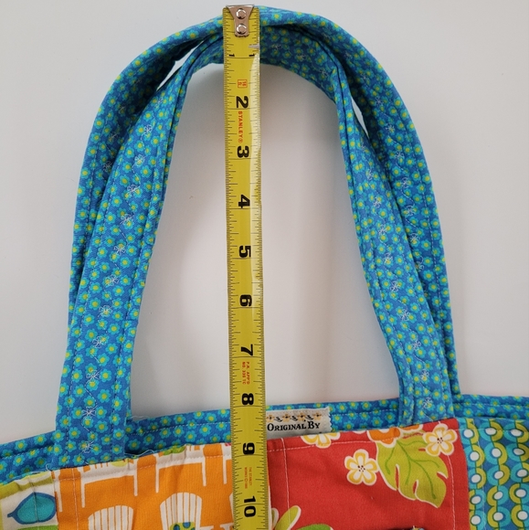 π Funky, colorful patchwork handmade bag - Picture 4 of 8